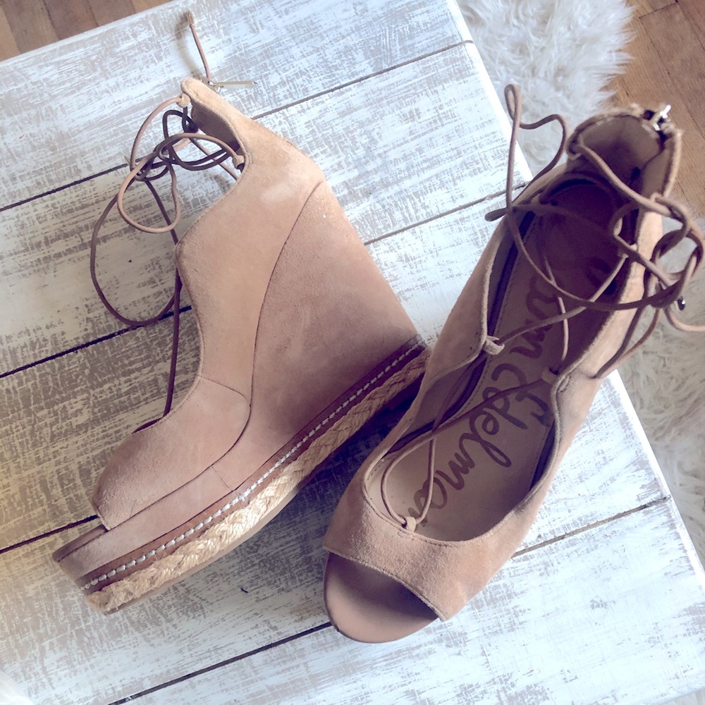 Sam Edelman Lace Up Wedges